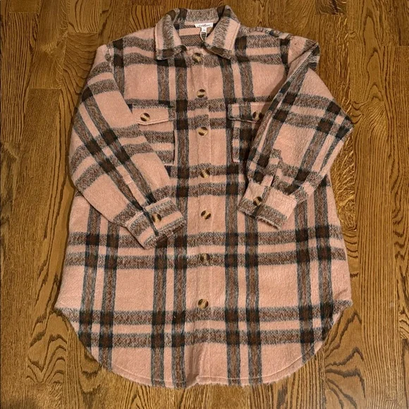 GeeGee flannel  Plaid Teddy Jacket medium - Picture 6 of 12